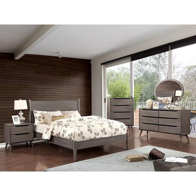 Large Picture of Furniture of America Lennart CM7386GY-CK California King Bed
