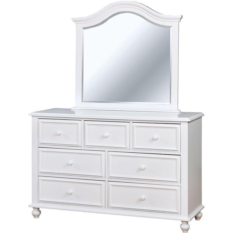 Large Picture of Furniture of America Olivia CM7155WH-M Mirror
