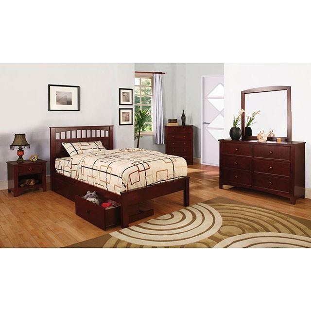 Large Picture of Furniture of America Carus CM7904CH-T-BED Twin Bed