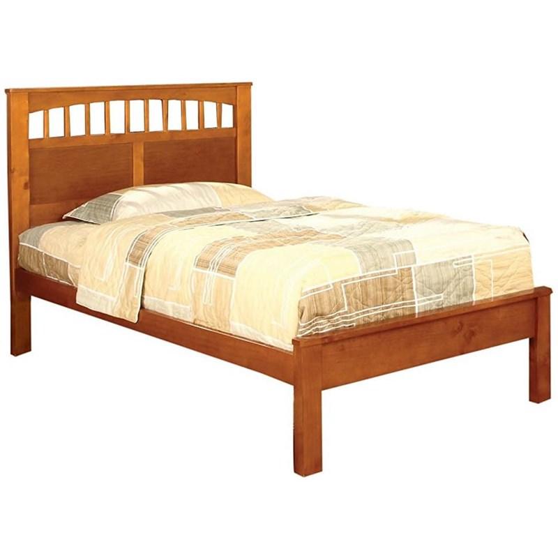Large Picture of Furniture of America Carus CM7904OAK-F-BED Full Bed