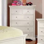 Furniture of America Mullan CM7943WH-C 6-Drawer Chest