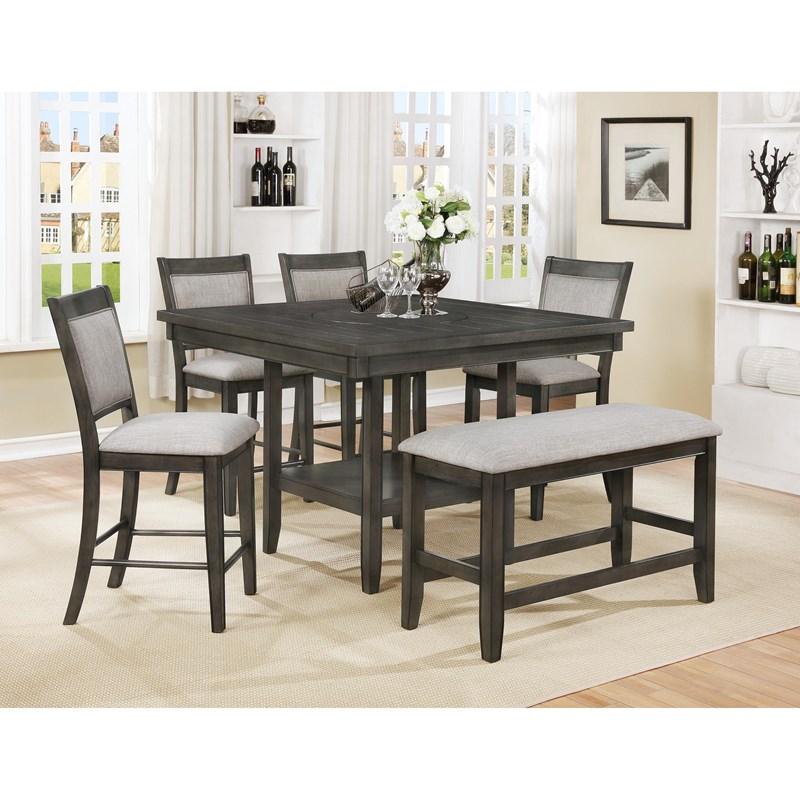 Large Picture of Crown Mark Fulton 2727GY-S-24 Counter Height Chair