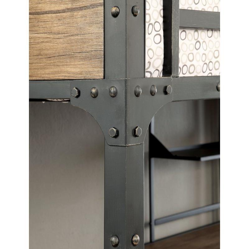 Large Picture of Furniture of America Clapton CM-BK029TT Twin/Twin Bunk Bed