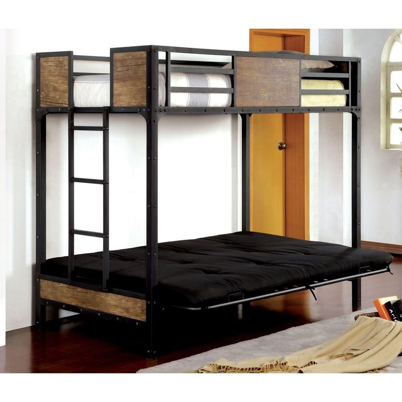 Large Picture of Furniture of America Clapton CM-BK029TS Twin/Futon