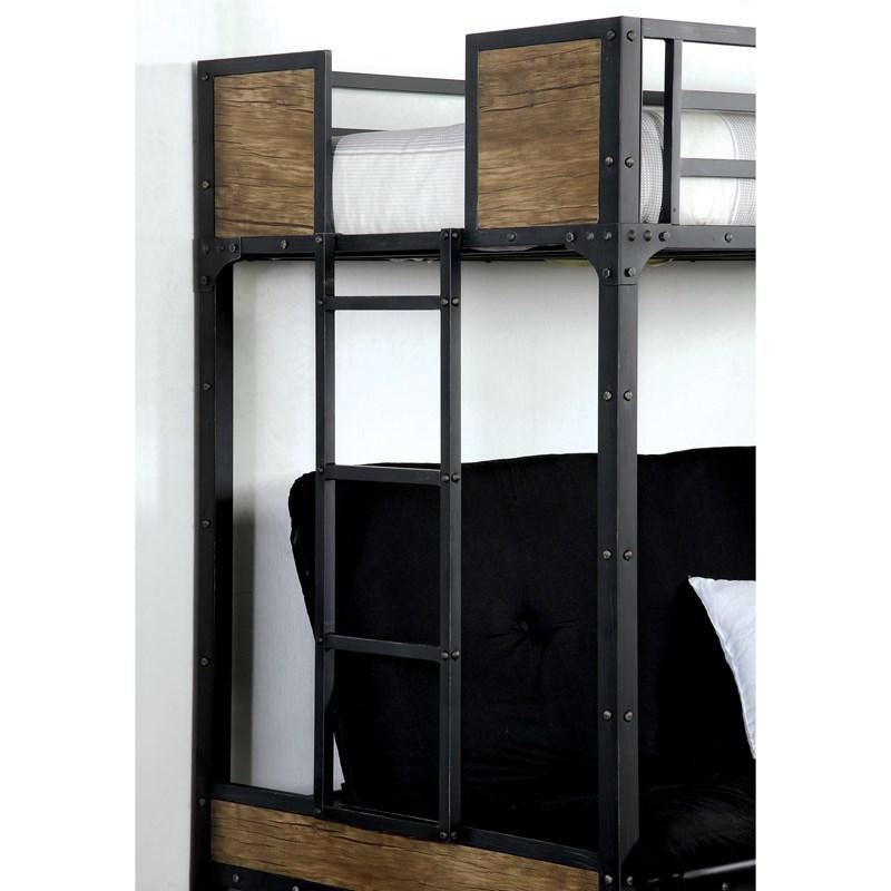 Large Picture of Furniture of America Clapton CM-BK029TS Twin/Futon
