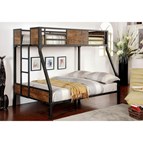 Furniture of America Clapton CM-BK029TF Twin/Full Bunk Bed