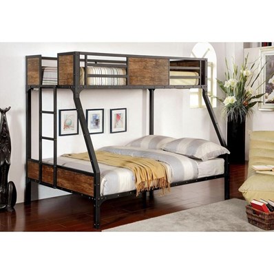 Furniture of America Clapton CM-BK029TF Twin/Full Bunk Bed