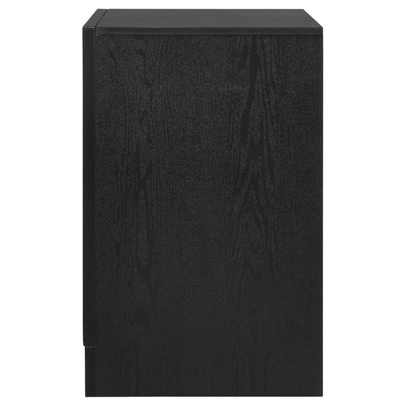 Large Picture of Coaster Furniture Miranda 206362 2-Drawer Nightstand - Black
