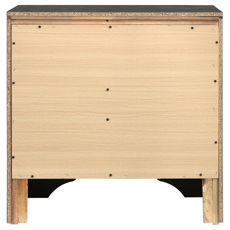 Large Picture of Coaster Furniture Miranda 206362 2-Drawer Nightstand - Black