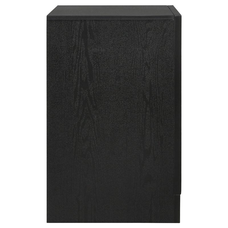 Large Picture of Coaster Furniture Miranda 206362 2-Drawer Nightstand - Black