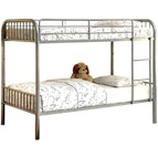 Furniture of America Rainbow CM-BK1035SV Twin/Twin Bunk Bed