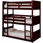 Furniture of America Therese CM-BK628 Triple Twin Decker Bed