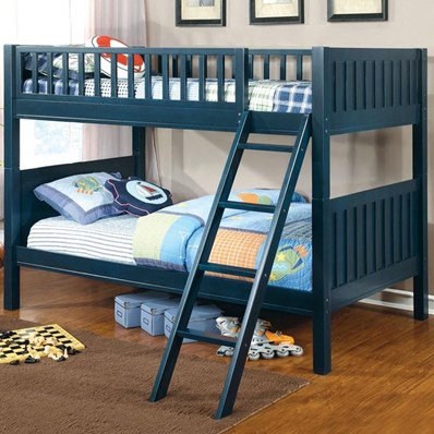 Furniture of America Azure CM-BK615-BED Twin over Twin Bunk Bed