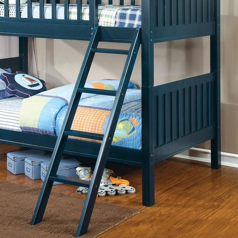 Large Picture of Furniture of America Azure CM-BK615-BED Twin over Twin Bunk Bed