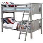 Furniture of America Spring Creek CM-BK602T-GY-BED Twin over Twin Bunk Bed