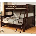 Furniture of America Spring Creek CM-BK602F-EXP-BED Twin over Full Bunk Bed