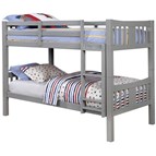 Furniture of America Cameron CM-BK929GY Twin/Twin Bunk Bed, Gray