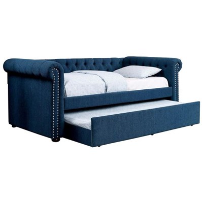 Furniture of America Leanna CM1027TL-BED Twin Daybed with Trundle Bed (Teal)