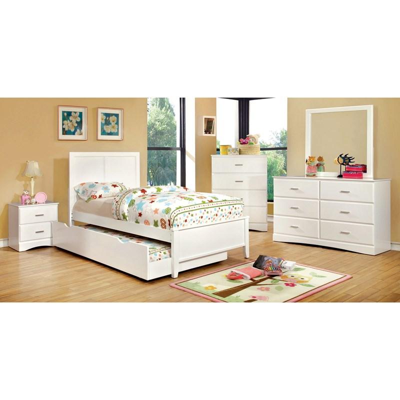 Large Picture of Furniture of America Prismo CM7941WH-D 6-Drawer Kids Dresser (White)
