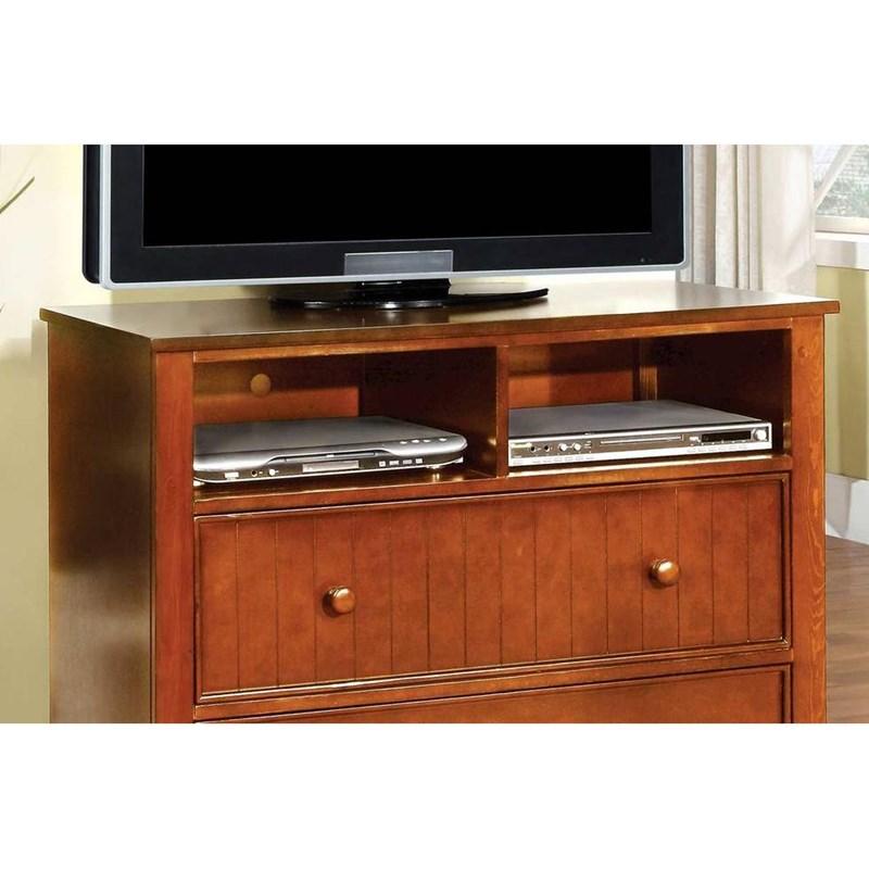 Large Picture of Furniture of America Omnus CM7905OAK-TV Media Chest