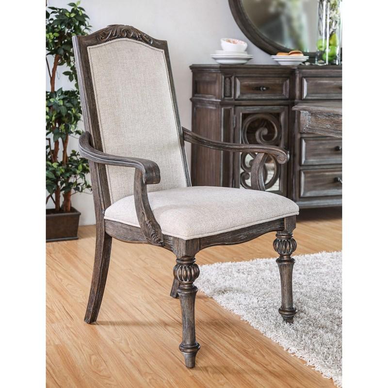 Large Picture of Furniture of America Arcadia CM3150AC-2PK Arm Chair