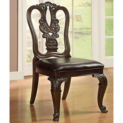 Furniture of America Bellagio CM3319W-SC-2PK Wooden Side Chair