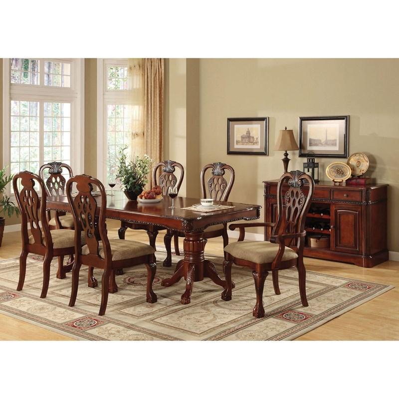 Large Picture of Furniture of America Georgetown CM3222T-TABLE Formal Dining Table
