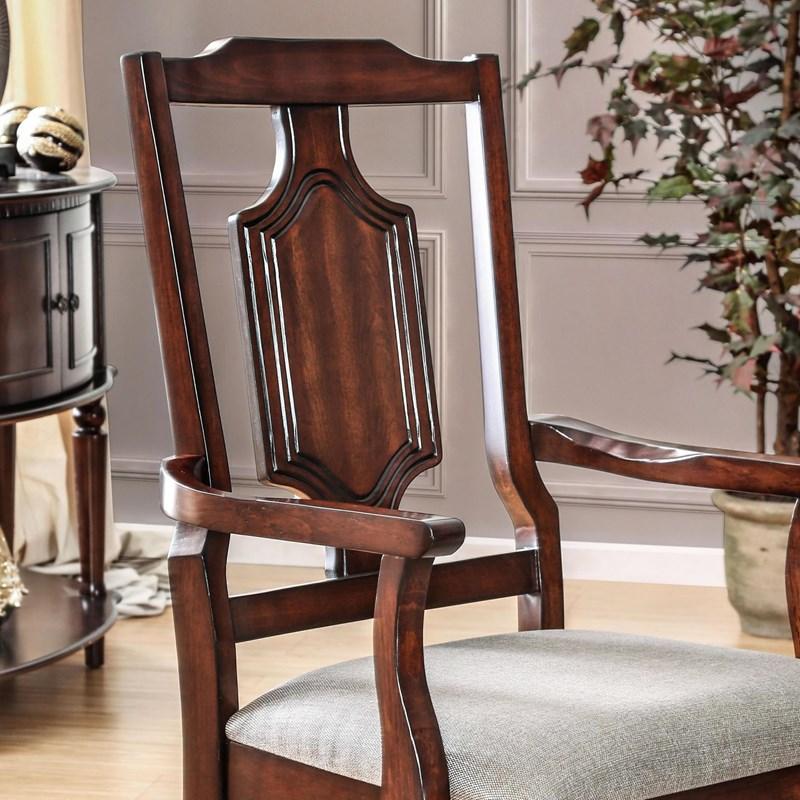 Large Picture of Furniture of America Stevensville CM3875AC-2PK Dining Armchair