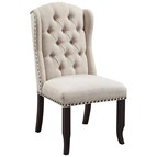 Furniture of America Sania CM3324BK-SC-2PK Side Chair