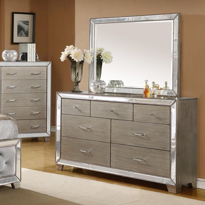 Large Picture of Crown Mark Cosette B7680-11 Dresser Mirror
