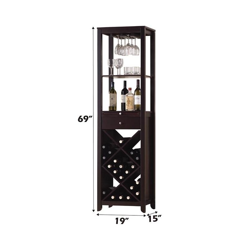 Large Picture of Acme Furniture Casey 12244 Wine Cabinet