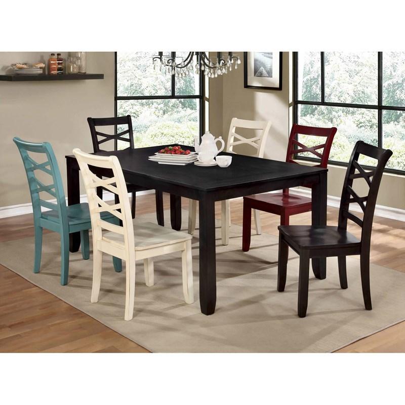 Large Picture of Furniture of America Giselle CM3528WH-SC-2PK Dining Side Chair