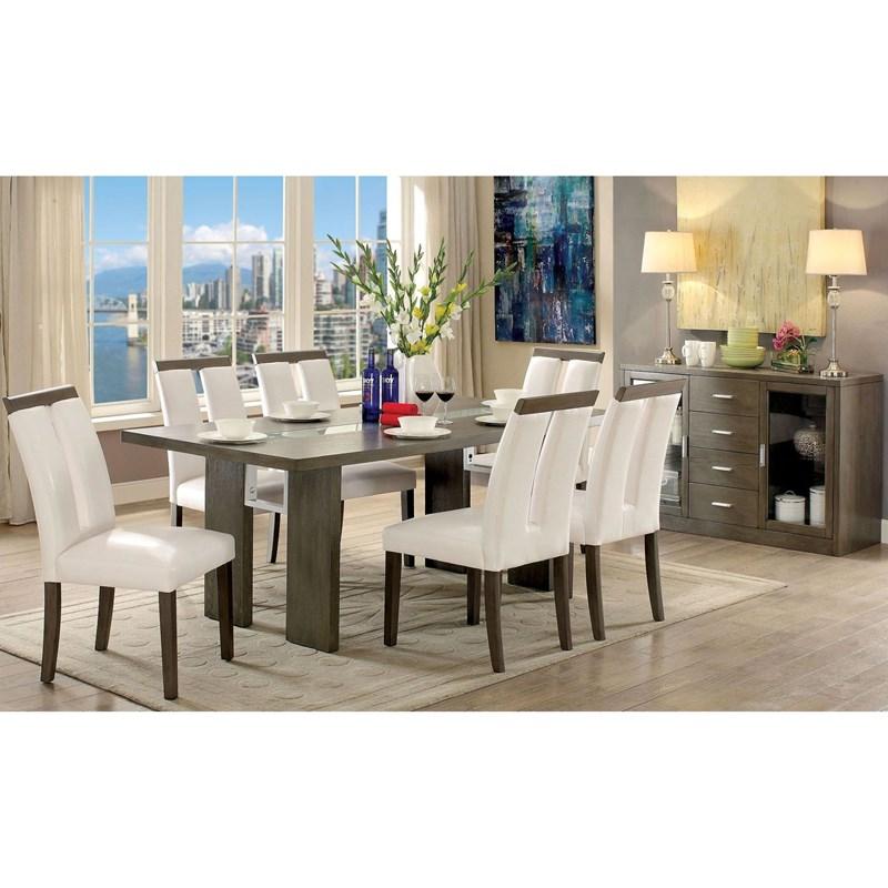 Large Picture of Furniture of America Luminar CM3559GY-SV