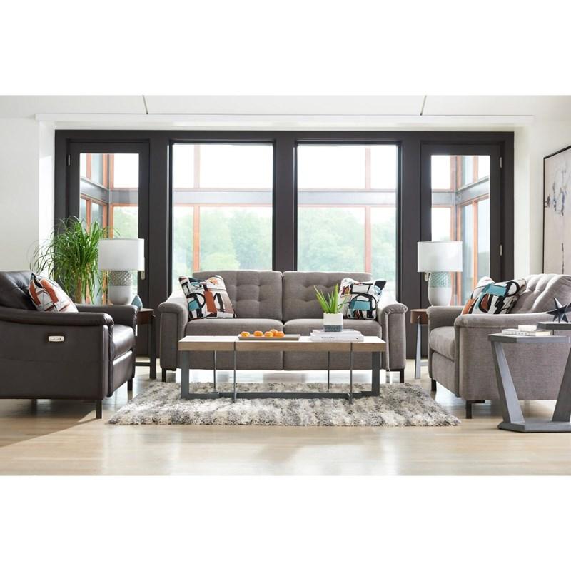 Large Picture of La-Z-Boy Luke duo™ Reclining 2 Seat Sofa - Sable