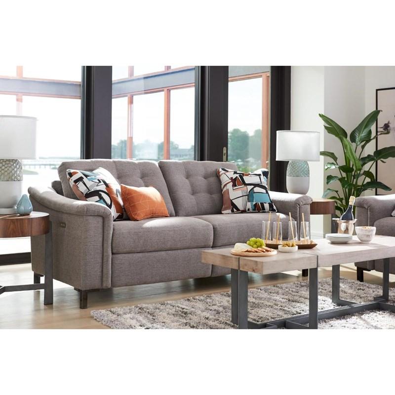 Large Picture of La-Z-Boy Luke duo™ Reclining 2 Seat Sofa - Sable
