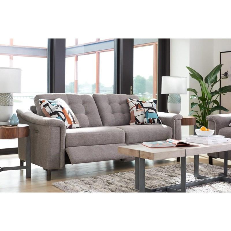 Large Picture of La-Z-Boy Luke duo™ Reclining 2 Seat Sofa - Sable