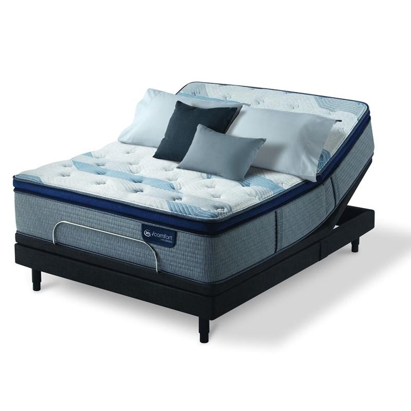 Large Picture of Serta Blue Fusion 300 Plush Pillow Top Mattress (Twin XL)