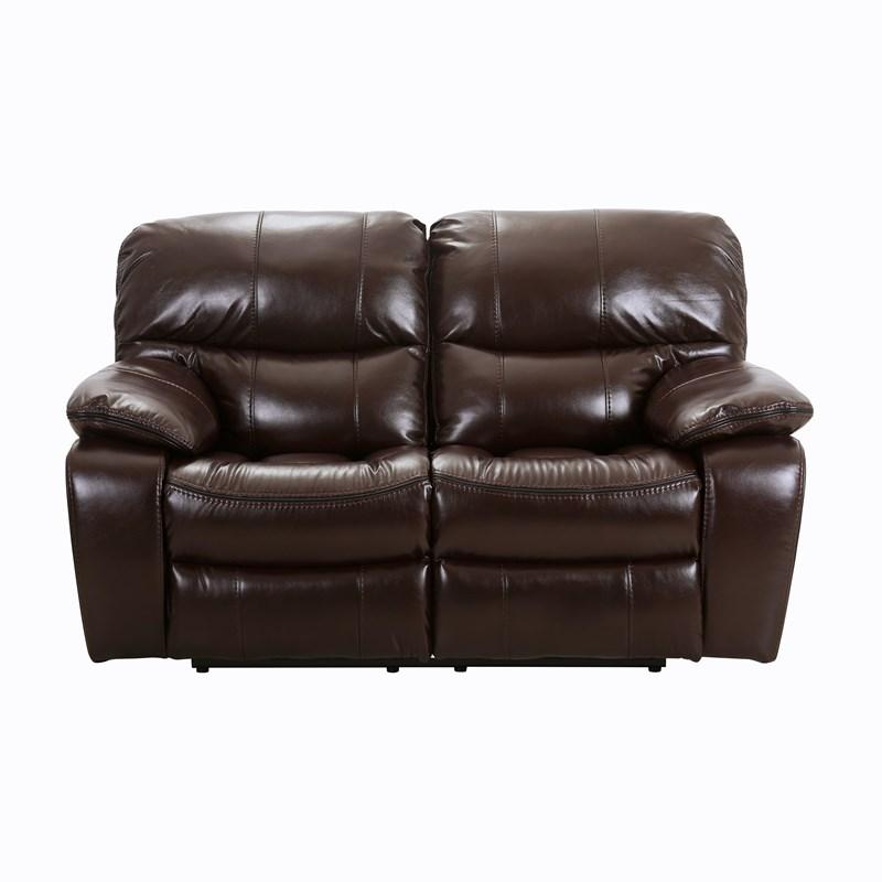 Homelegance Pecos 8480BRW-2 Double Reclining Love Seat - Dark Brown