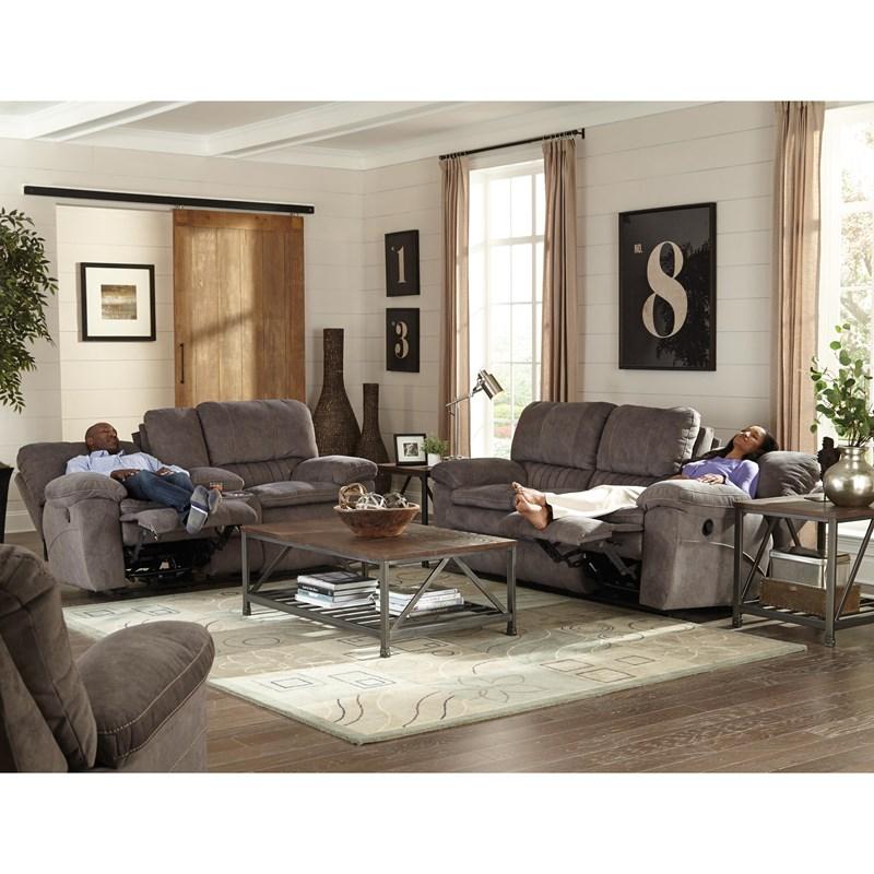 Large Picture of Catnapper Reyes 62401 Power Reclining Sofa - Graphite