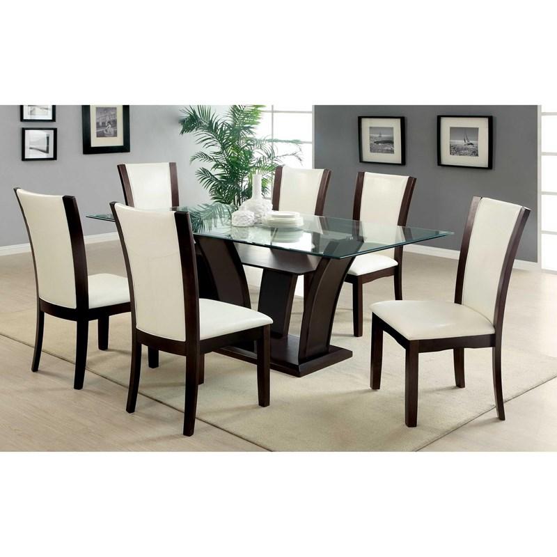 Large Picture of Furniture of America Manhattan CM3710WH-SC-2PK Side Chair