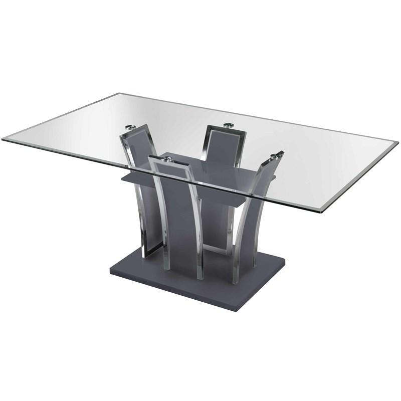 Furniture of America Glenview CM8372GY-T Dining Table, Gray