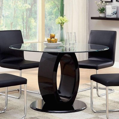 Furniture of America Lodia CM3825BK-RT-TABLE Dining Table