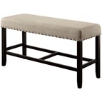 Furniture of America Sania CM3324BK-PBN Counter Height Bench