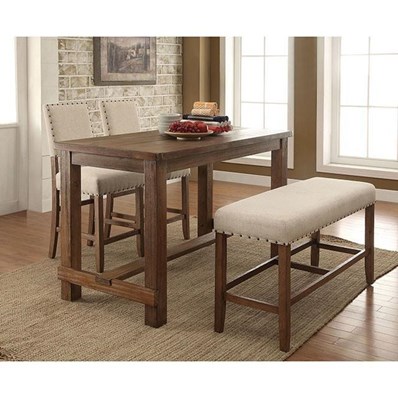 Furniture of America Sania CM3324PC-2PK Counter Height Chair