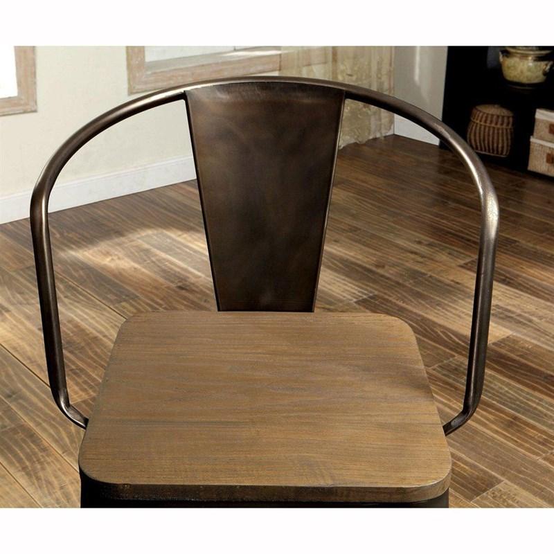Large Picture of Furniture of America COOPER II CM3529PC-2PK Counter Height Chair