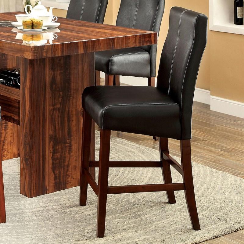 Large Picture of Furniture of America Bonneville CM3824PC-2PK Counter Height Chair