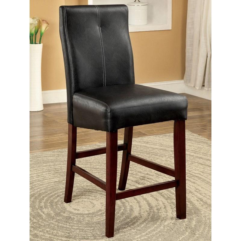Large Picture of Furniture of America Bonneville CM3824PC-2PK Counter Height Chair