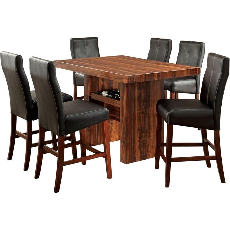 Large Picture of Furniture of America Bonneville CM3824PC-2PK Counter Height Chair