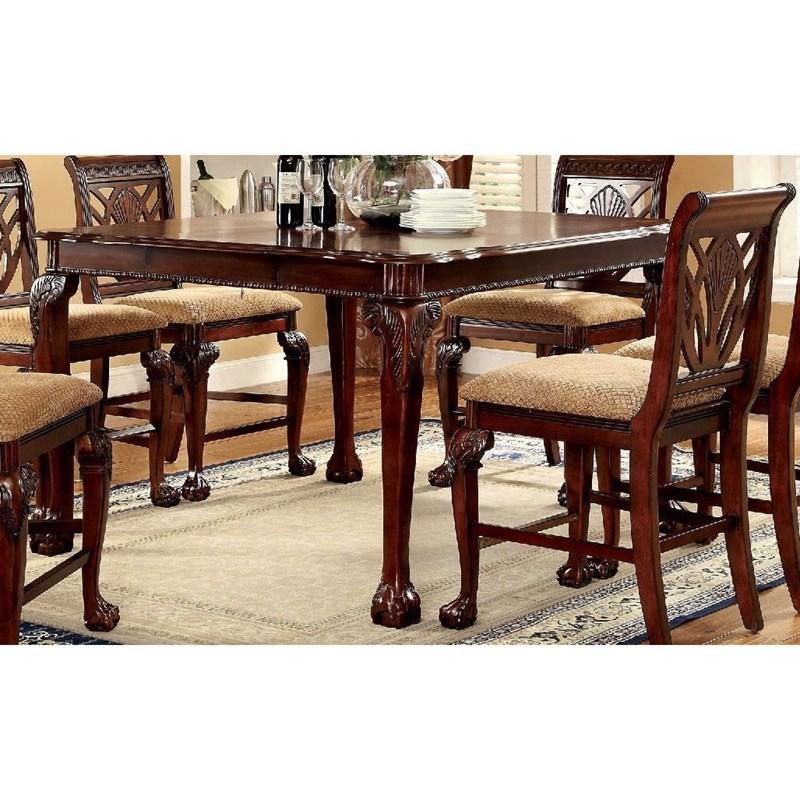 Large Picture of Furniture of America Petersburg CM3185PT Counter Height Table