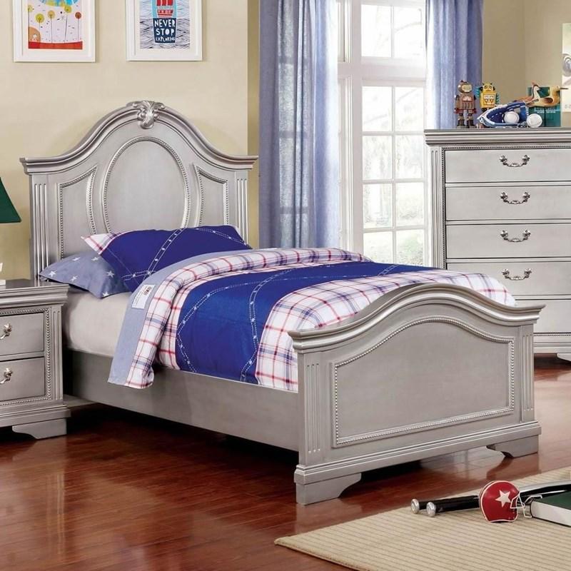 Large Picture of Furniture of America Claudia CM7199T Twin Panel Bed